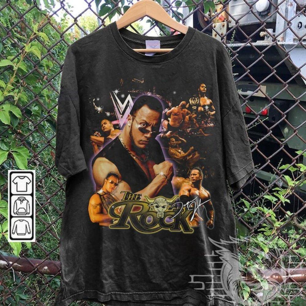 The Rock Wrestling Legend Retro Fan Gift Unisex T-Shirt